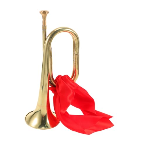 INOOMP Trompete Signalhorn Instrument Horn Kupferlegierung Golden von INOOMP