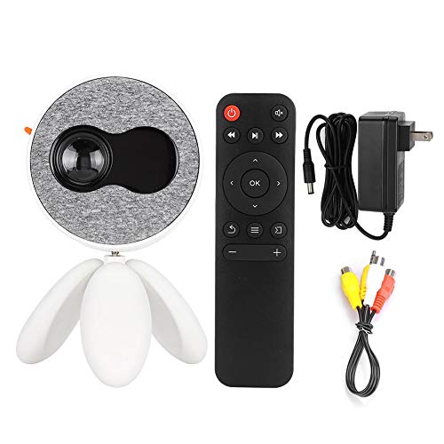 HaushaltMiniProjektor,TragbarProjektorLEDProjektorHeimkino,mitSound-HolzeEingebaut2.5WSpeaker,USPlug von INPETS