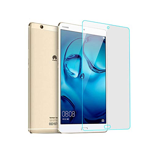 INSOLKIDON 2-Stück Kompatibel mit Huawei MediaPad M3 Tablet 8.4 Inch Gehärtetes Glas Film Vollständige Schutzfolie Bildschirmschutz 3D HD Schutzglas M3 BTV-W09/DL09 (Transparent) von INSOLKIDON