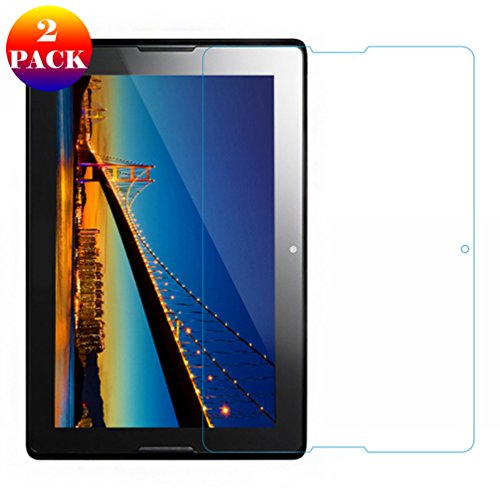 INSOLKIDON 2-Stück Kompatibel mit Lenovo A7600 Tablet Gehärtetes Glas Film Vollständige Abdeckung Ultra Dünn Schutzfolie Bildschirmschutz 3D Schutzglas 10.1 Inch Lenovo A10-70 (Transparent) von INSOLKIDON