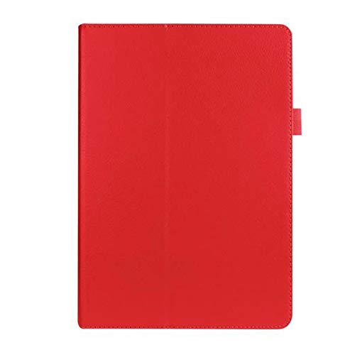 INSOLKIDON Kompatibel mit ASUS Zenpad 10 Z300 Z300CL Z300CG 10 inch Tablet Hülle Lederrückseitige Abdeckung Case Bumper Ganzkörperschutz Leder Schutzhülle Tablet Halter Shell (rot) von INSOLKIDON