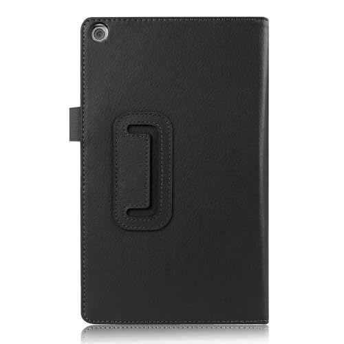 INSOLKIDON Kompatibel mit ASUS Zenpad 8.0 Z380 Z380KL Z380C 8 inch Tablet Hülle mit Standfunktion Slim PU Leder Schutzhülle [Auto Schlaf/Aufwachen] Schutzhülle mit Ständer Funktion (Schwarz) von INSOLKIDON