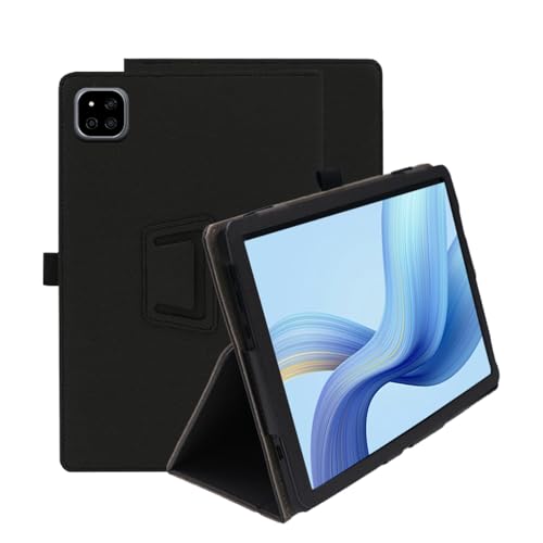 INSOLKIDON Kompatibel mit Alldocube iPlay60 Pro 10.95 INCH Tablet Hülle mit Standfunktion Slim PU Leder Schutzhülle [Auto Schlaf/Aufwachen] Klappbare Schutzhülle (Schwarz) von INSOLKIDON