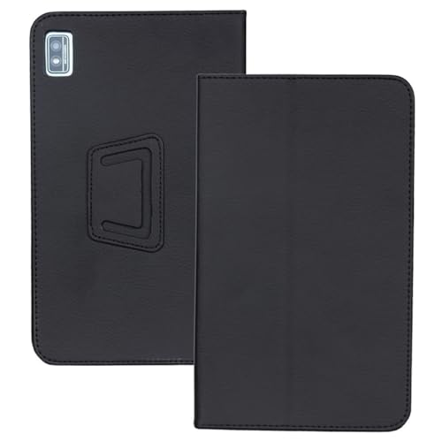 INSOLKIDON Kompatibel mit Black-View Tab60 8.68 INCH 2023 Tablet Hülle mit Standfunktion Slim PU Leder Schutzhülle [Auto Schlaf/Aufwachen] Schutzhülle mit Ständer Funktion (Schwarz) von INSOLKIDON