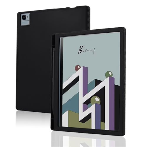 INSOLKIDON Kompatibel mit Boox Tab 10C Pro/Tab Ultra/Tab Ultra C/Tab Ultra C pro (10.3 INCH) Tablet Hülle mit Slim PU Kieselgel Schutzhülle (Schwarz) von INSOLKIDON