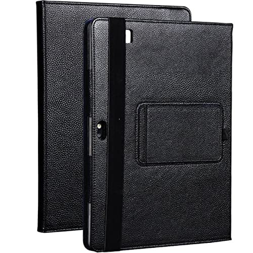 INSOLKIDON Kompatibel mit HP Elite x2 1012 G1/G2/G3 12 inch Hülle Lederrückseitige Abdeckung Case Bumper Ganzkörperschutz Leder Schutzhülle Tablet Halter Shell von INSOLKIDON