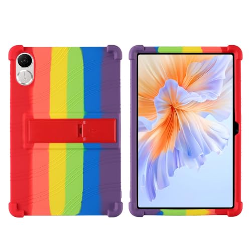 INSOLKIDON Kompatibel mit Honor Pad V9 11.5-inch Tablet Hülle mit Standfunktion Slim PU Kieselgel Schutzhülle mit Ständer Funktion (Colourful) von INSOLKIDON