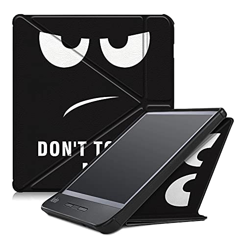 INSOLKIDON Kompatibel mit KOBO Libra H2O 7 INCH 2019 Tablet Hülle Lederrückseitige Abdeckung Case Bumper Ganzkörperschutz Leder Schutzhülle Halter Shell (Auge) von INSOLKIDON