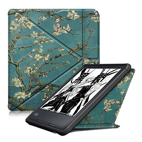 INSOLKIDON Kompatibel mit Kobo Sage 8 Inch Tablet Hülle Lederrückseitige Abdeckung Case Bumper Ganzkörperschutz Leder Schutzhülle Tablet Halter Shell (Bemalt1) von INSOLKIDON