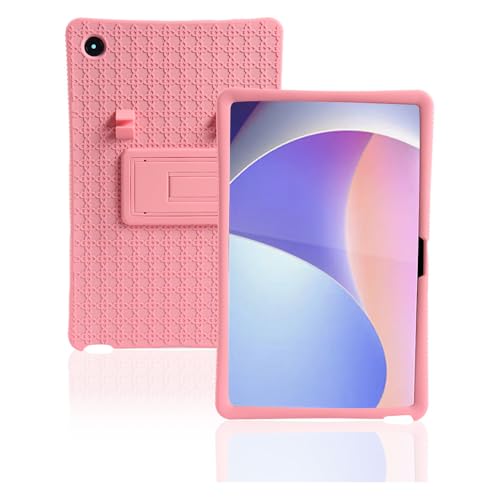 INSOLKIDON Kompatibel mit Lenovo Chromebook Duet 3 11IAN8 11.5-INCH Tablet Hülle mit Standfunktion Slim PU Kieselgel Schutzhülle mit Ständer Funktion (Pink) von INSOLKIDON