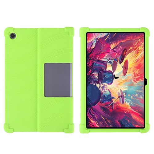 INSOLKIDON Kompatibel mit Lenovo Tab Plus/Pad Studio(TB351FU) 11.5 inch 2024 Tablet Hülle mit Standfunktion Slim PU Kieselgel Schutzhülle mit Ständer Funktion (Green) von INSOLKIDON