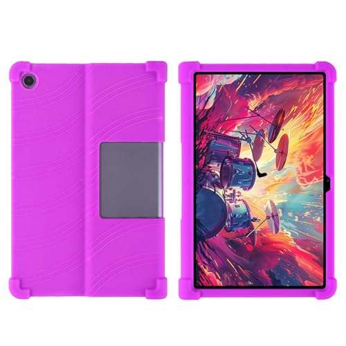 INSOLKIDON Kompatibel mit Lenovo Tab Plus/Pad Studio(TB351FU) 11.5 inch 2024 Tablet Hülle mit Standfunktion Slim PU Kieselgel Schutzhülle mit Ständer Funktion (Purple) von INSOLKIDON