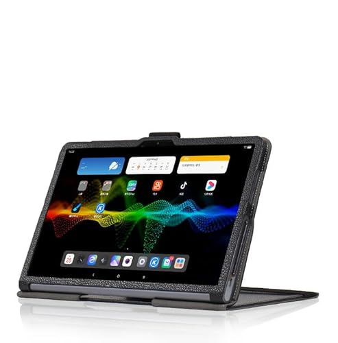 INSOLKIDON Kompatibel mit Lenovo Tab Plus/Pad Studio(TB351FU) 11.5-inch Tablet Hülle mit Standfunktion Slim PU Leder Schutzhülle [Auto Schlaf/Aufwachen] Klappbare Schutzhülle (Black) von INSOLKIDON