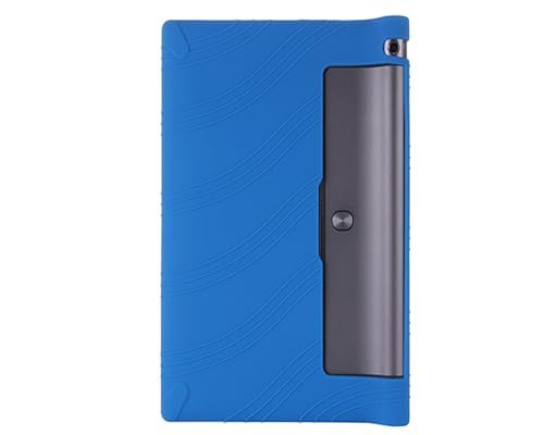 INSOLKIDON Kompatibel mit Lenovo Yoga Tab 3 YT3-X50FML Tablet Hülle mit Standfunktion Slim PU Kieselgel Schutzhülle mit Ständer Funktion Coque de Protection réglable (Dark Blue) von INSOLKIDON