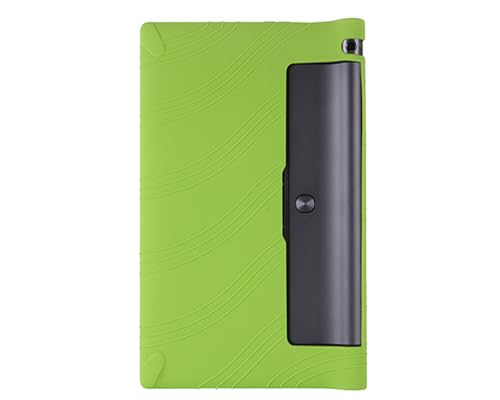 INSOLKIDON Kompatibel mit Lenovo Yoga Tab 3 YT3-X50FML Tablet Hülle mit Standfunktion Slim PU Kieselgel Schutzhülle mit Ständer Funktion Coque de Protection réglable (Green) von INSOLKIDON