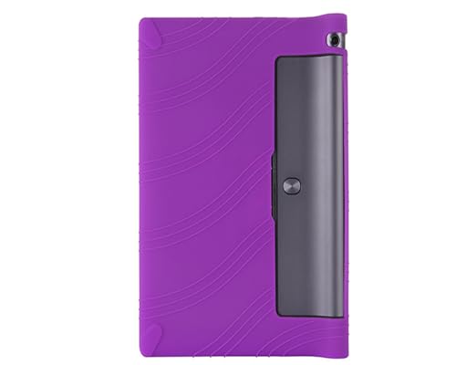 INSOLKIDON Kompatibel mit Lenovo Yoga Tab 3 YT3-X50FML Tablet Hülle mit Standfunktion Slim PU Kieselgel Schutzhülle mit Ständer Funktion Coque de Protection réglable (Purple) von INSOLKIDON