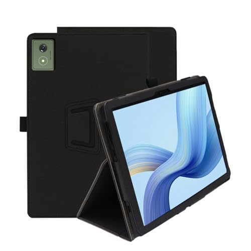INSOLKIDON Kompatibel mit Motorola Moto pad 60 PRO (ZAG20000IN) 12.7-INCH Tablet Hülle mit Standfunktion Slim PU Leder Schutzhülle [Auto Schlaf/Aufwachen] Schutzhülle (Schwarz) von INSOLKIDON