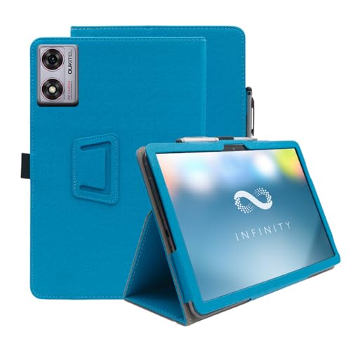 INSOLKIDON Kompatibel mit OUKITEL OT8 11-Inch Tablet Hülle mit Standfunktion Slim PU Leder Schutzhülle [Auto Schlaf/Aufwachen] Klappbare Schutzhülle (Hellblau) von INSOLKIDON