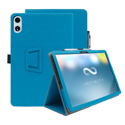 INSOLKIDON Kompatibel mit Odea A12 12-INCH Tablet Hülle mit Standfunktion Slim PU Leder Schutzhülle [Auto Schlaf/Aufwachen] Klappbare Schutzhülle (Blau) von INSOLKIDON