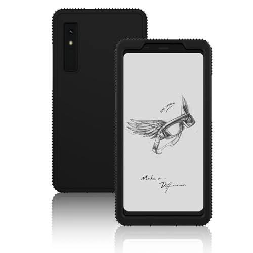 INSOLKIDON Kompatibel mit Onyx Boox Palma Tablet Hülle mit Standfunktion Slim PU Kieselgel Schutzhülle mit Ständer Funktion (Schwarz) von INSOLKIDON