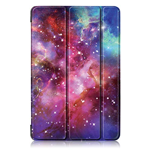INSOLKIDON Kompatibel mit Samsung Galaxy Tab S6 10.5" 2019 (T860/T865/T867) Tablet Hülle Lederrückseitige Abdeckung Case Bumper Ganzkörperschutz Leder Schutzhülle Tablet Halter Shell (Starry Sky) von INSOLKIDON