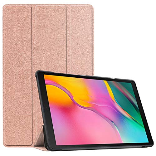 INSOLKIDON Kompatibel mit Samsung Galaxy Tab S7 11 INCH Tablet Hülle Lederrückseitige Abdeckung Case Bumper Ganzkörperschutz Leder Schutzhülle Tablet Halter Shell (Roségold) von INSOLKIDON