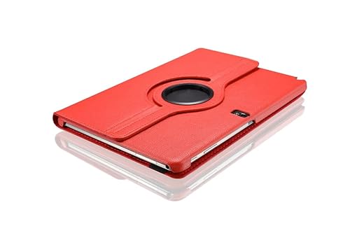 INSOLKIDON Kompatibel mit Samsung Note Pro 12.2 inch P900/P901 Tablet Hülle mit Standfunktion Slim PU Leder Schutzhülle [Auto Schlaf/Aufwachen] Schutzhülle mit Ständer Funktion (Rot) von INSOLKIDON