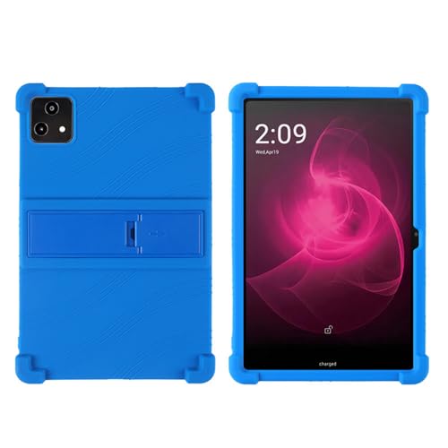 INSOLKIDON Kompatibel mit T-Mobile REVVL Tab 5G 10.36 INCH Tablet Hülle mit Standfunktion Slim PU Kieselgel Schutzhülle mit Ständer Funktion (Blue) von INSOLKIDON
