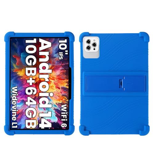 INSOLKIDON Kompatibel mit Tuotatop X13 10 inch Tablet Hülle mit Standfunktion Slim PU Kieselgel Schutzhülle mit Ständer Funktion (Blue) von INSOLKIDON