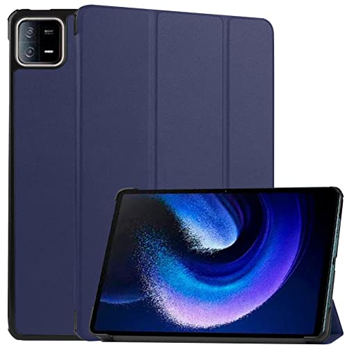 INSOLKIDON Kompatibel mit Xiaomi pad 6 11 INCH 2023 Tablet Hülle mit Standfunktion Slim PU Leder Schutzhülle [Auto Schlaf/Aufwachen] Schutzhülle mit Ständer Funktion (Marineblau) von INSOLKIDON