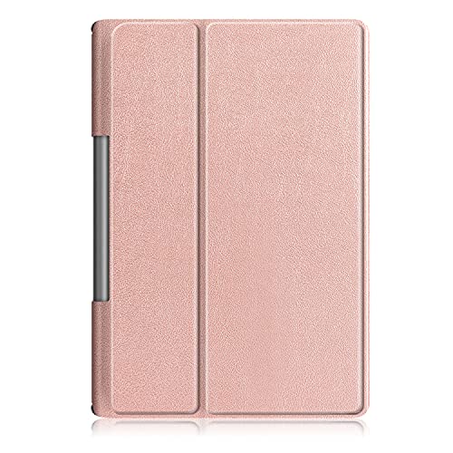 INSOLKIDON Kompatibel mit Yoga Smart Tab YT-X705F/Yoga Tab5 YT-X705F Tablet Hülle Lederrückseitige Abdeckung Case Bumper Ganzkörperschutz Leder Schutzhülle Tablet Halter Shell (Roségold) von INSOLKIDON