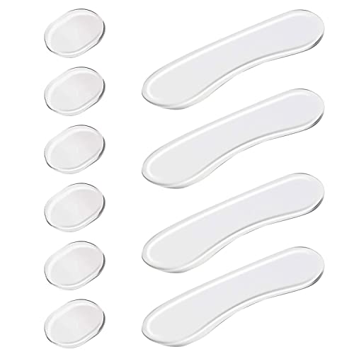 10 Stück Trommel-Dämpfer-Gele, weiche Silikon-Dämpfer-Gel-Pads, transparente Trommel-Schalldämpfer, ovale und lange Streifen, Trommel-Schalldämpfer-Pads von INSPUTOL