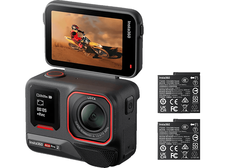 INSTA360 Ace Pro 2 Dual Battery Bundle Action Cam , WLAN INSTA360 Ace Pro 2 Dual Battery Bundle Action Cam , WLAN von INSTA360
