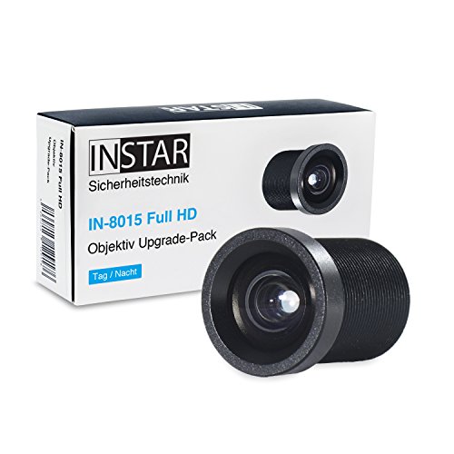 INSTAR 8mm Objektiv IN-8015 Full HD/IP Kamera/Überwachungskamera/Objektiv/Zubehör/mehr Details auf weitere Entfernung/Tele/S-Mount / M12xP0.5 von INSTAR