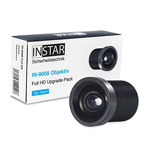 INSTAR 8mm Objektiv IN-9008 Full HD/IP Kamera/Überwachungskamera/Objektiv/Zubehör/mehr Details auf weitere Entfernung/Tele/S-Mount / M12xP0.5 von INSTAR