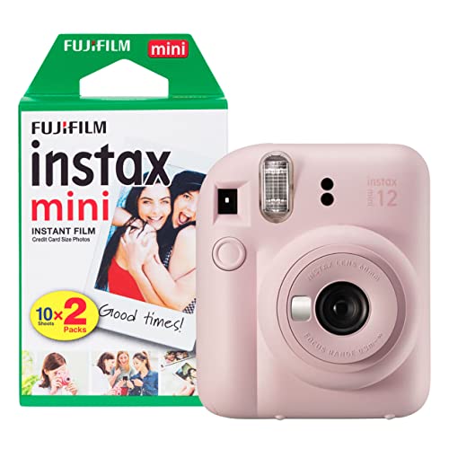 Fujifilm Instax Mini 12 Sofortbildkamera mit 20 Aufnahmen, Blossom Pink Fujifilm Instax Mini 12 Sofortbildkamera mit 20 Aufnahmen, Blossom Pink von INSTAX