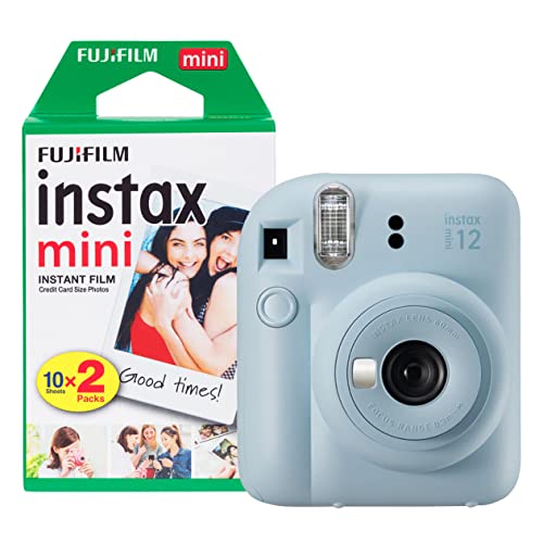 Fujifilm instax Mini 12 Sofortbildkamera mit 20 Aufnahmen, Pastellblau von INSTAX