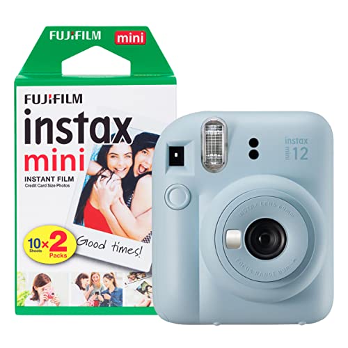 Fujifilm Instax Mini 12 Sofortbildkamera mit 20 Aufnahmen, Pastellblau von INSTAX