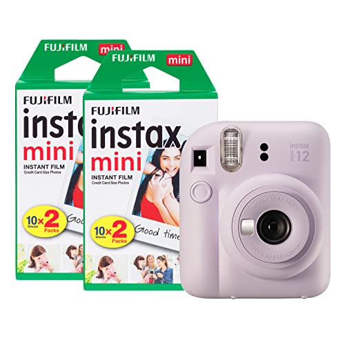 Fujifilm Instax Mini 12 Sofortbildkamera mit 40 Aufnahmen, Lilac Purple von INSTAX