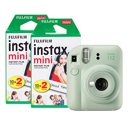 Fujifilm Instax Mini 12 Sofortbildkamera mit 40 Filmen, Mintgrün von INSTAX