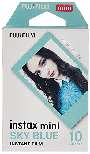 instax Instax Mini Instant Film, Blau, Einzelpackung, 16537055, SkyBlue, 1er Pack von INSTAX