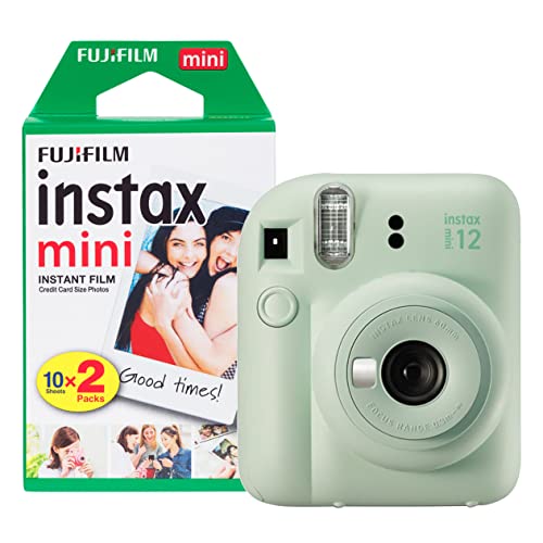 Fujifilm instax Mini 12 Sofortbildkamera mit 20 Aufnahmen, Mintgrün von INSTAX