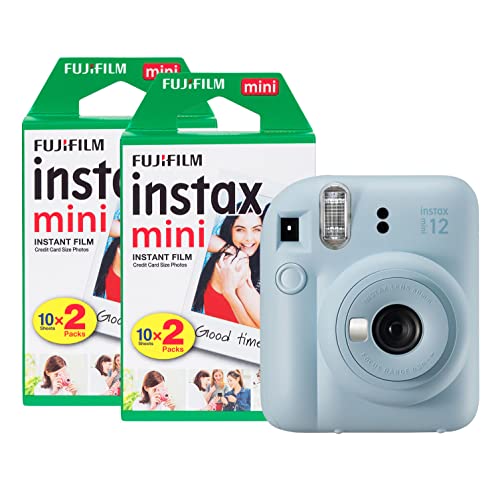 Fujifilm instax Mini 12 Sofortbildkamera mit 40 Aufnahmen, Pastellblau Fujifilm instax Mini 12 Sofortbildkamera mit 40 Aufnahmen, Pastellblau von INSTAX