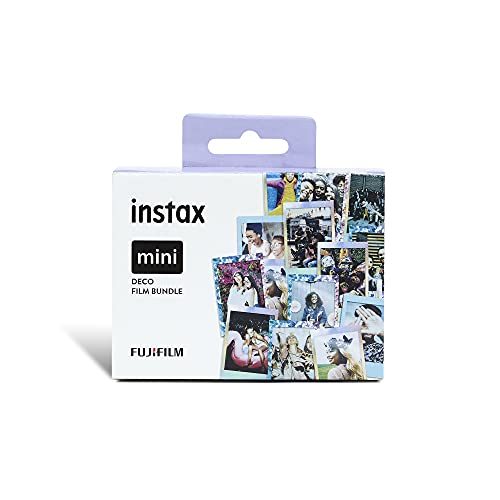 INSTAX Mini Film Pack of 3 with Confetti, Blue & Mermaid Frame von INSTAX