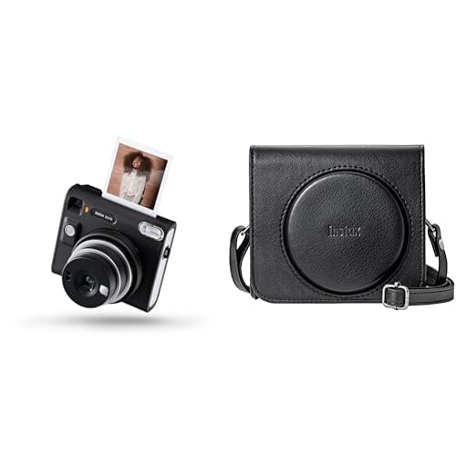 INSTAX Square SQ 40 Sofortbildkamera + INSTAX Square SQ40 Kameratasche, schwarz von INSTAX