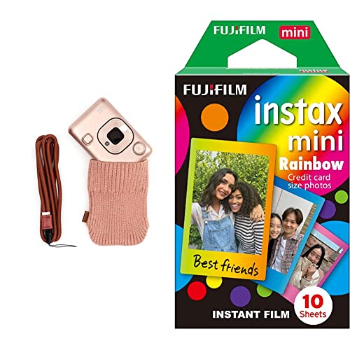 LiPlay Zubehör-Set & Fujifilm Instax Mini Instant Film, Regenbogen, Einzelpackung von INSTAX