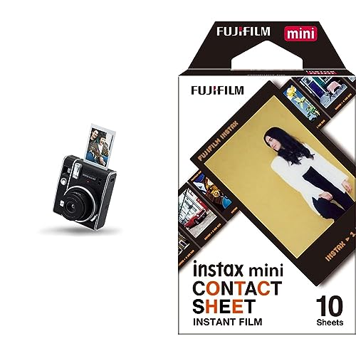 instax Mini 40 Sofortbildkamera + instax Tasche für instax Mini 40, schwarz, 70100149703 + instax Mini Film Contact Sheet Rahmen von INSTAX