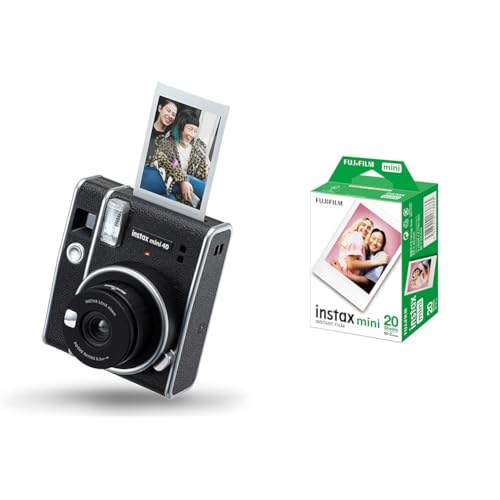 instax Mini 40 Sofortbildkamera & Mini Film, Doppelpack (2x10 Aufnahmen) von INSTAX