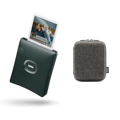 instax Square Link Smartphone Printer, Midnight Green Square LINK Smartphone Printer Case, grau von INSTAX