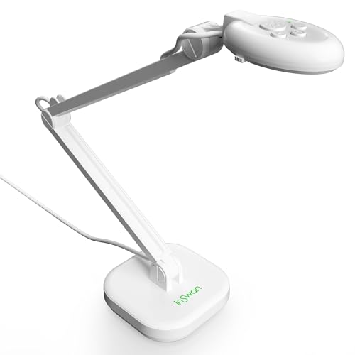 INSWAN INS-2 13MP 4K USB Dokumentenkamera & Visualizer – Ultra HD, A3-Format, Autofokus, LED-Licht, Mikrofon, Kompatibel mit MacOS, Windows & Chromebook für Live-Demos, Fernunterricht & Webkonferenzen von INSWAN